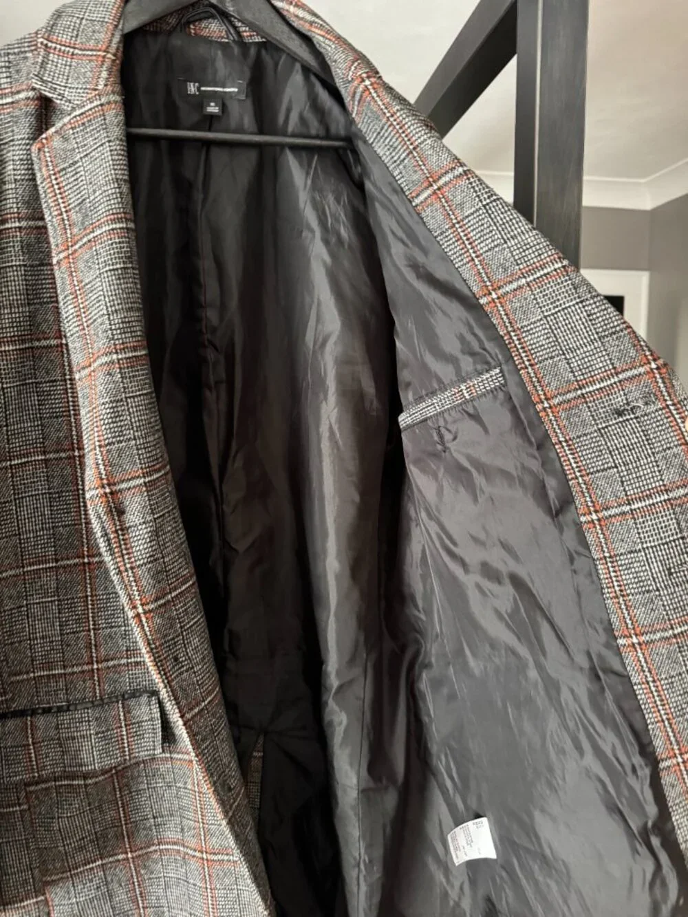 INC International Concepts grey herringbone